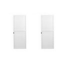 Ver imagem 1 de Kit com 2 Portas de Alumínio Laminada 210x90cm Linha Solida MGM Branco