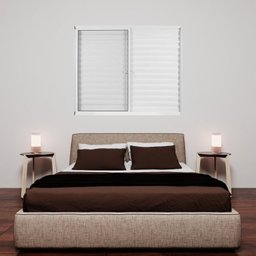 Kit com 2 Janelas de Alumínio Veneziana 100x120cm 3 Folhas 1 Fixa com Vidro Liso Soft Plus Mgm - 5