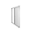 Ver imagem 2 de Kit com 2 Janelas de Alumínio Veneziana 100x120cm 3 Folhas 1 Fixa com Vidro Liso Soft Plus Mgm