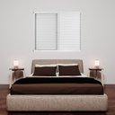 Ver imagem 1 de Kit com 2 Janelas de Alumínio Veneziana 100x120cm 3 Folhas 1 Fixa com Vidro Liso Branco MGM