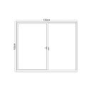 Ver imagem 4 de Kit com 2 Janelas de Alumínio Veneziana 100x120cm 3 Folhas 1 Fixa com Vidro Liso Soft Plus Mgm