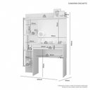 Ver imagem 3 de Penteadeira Camarim Encanto Jcm Movelaria Branco
