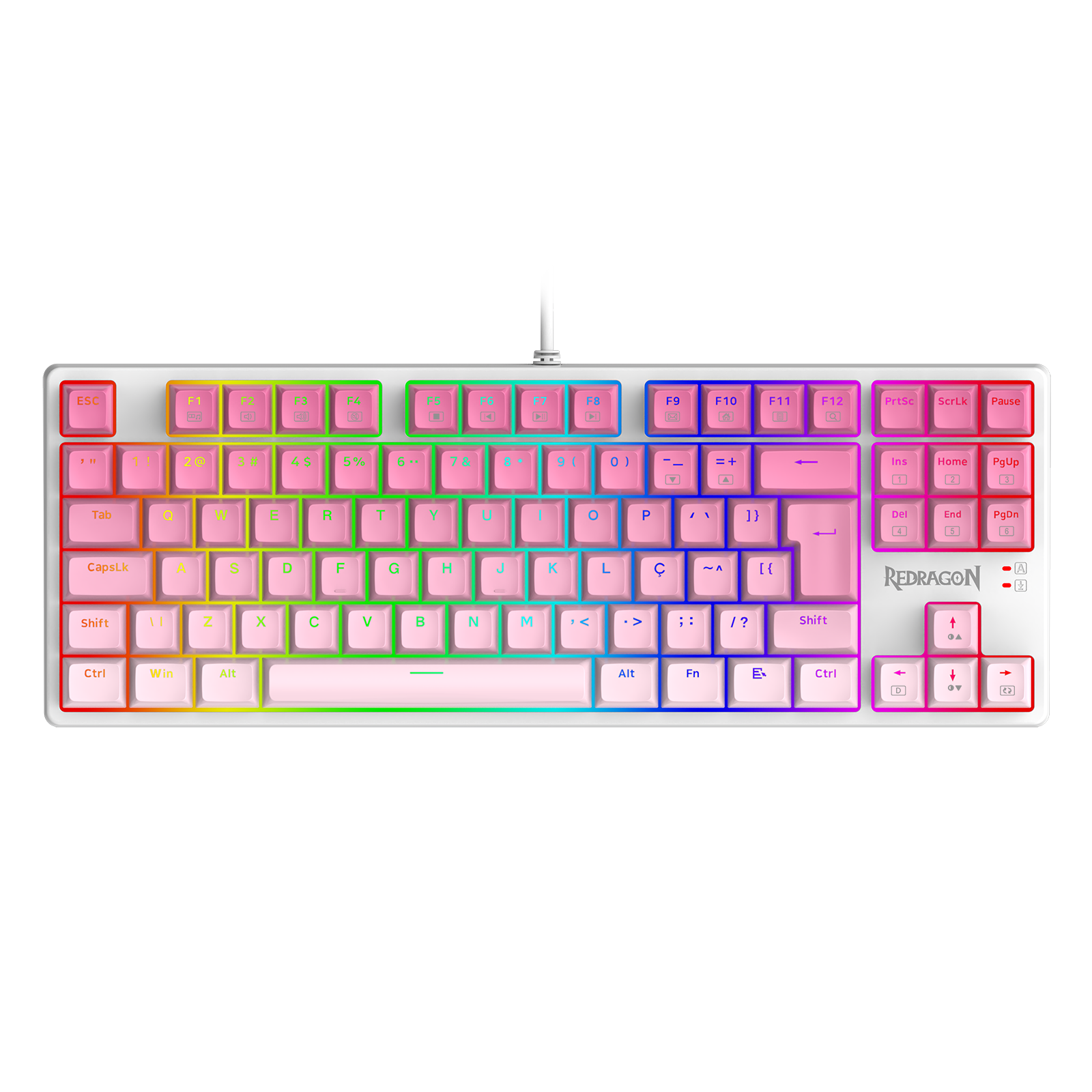 Teclado Gamer Redragon Daksa Br+ros Rgb com Switch Marrom - 5