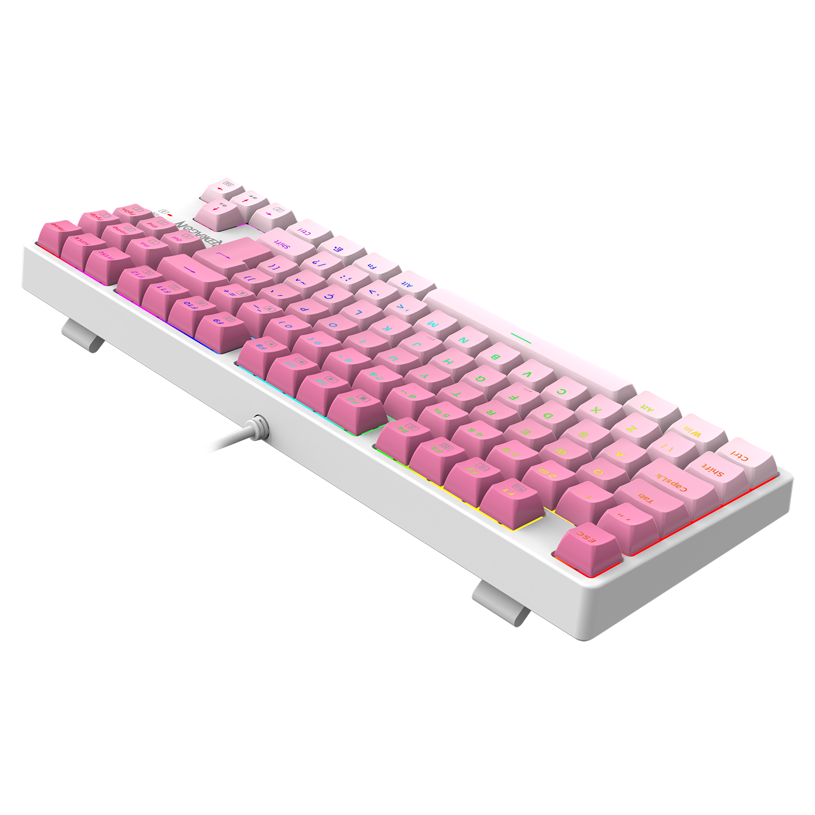 Teclado Gamer Redragon Daksa Br+ros Rgb com Switch Marrom - 2