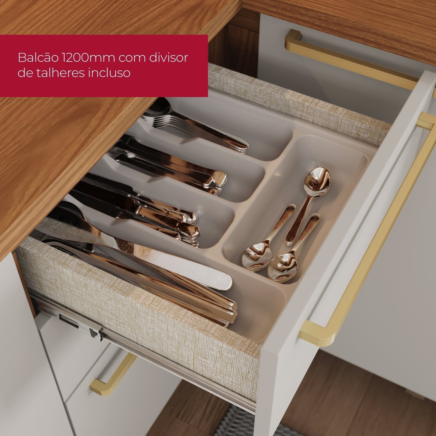 Cozinha Compacta 3 Peças com Aéreo 3 Portas Requinte Espresso Móveis - 7