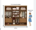 Ver imagem 2 de Guarda Roupa da Vinci 6 Pts 100% Mdf - Ddoro Móveis