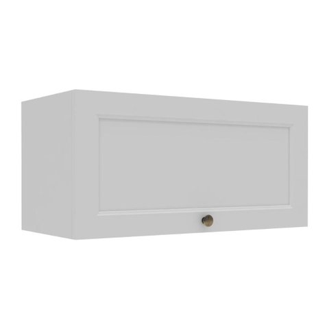 Armário de Cozinha Americana Aéreo 70cm com 1 Porta Basculante Multimóveis Cr20487 Branco