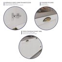 Ver imagem 2 de Armário de Cozinha Americana Aéreo 70cm com 1 Porta Basculante Multimóveis Cr20487 Branco
