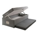 Ver imagem 1 de Cama Baú C-auxiliar Conjugado Solteiro: Colchão Molas Bonnel Mh1443 Black (88x188x63) Herval