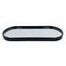 Bandeja Espelhada Banheiro Lavabo Oval Decorativa Multiuso Cor Preto - 2