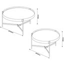 Ver imagem 4 de Conjunto Mesa Centro Aqua Nature Cobre G + Centro Aqua Nature Cobre P