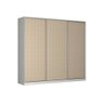 Guarda Roupa Closet 273cm 3 Portas 100% Mdf Branco Noce - 3
