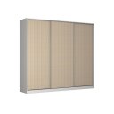 Ver imagem 3 de Guarda Roupa Closet 273cm 3 Portas 100% Mdf Branco Noce