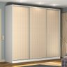 Guarda Roupa Closet 273cm 3 Portas 100% Mdf Branco Noce - 1