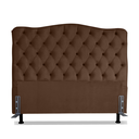 Ver imagem 2 de Cabeceira Para Cama Box Casal 1,4 M Realeza:Suede Marrom