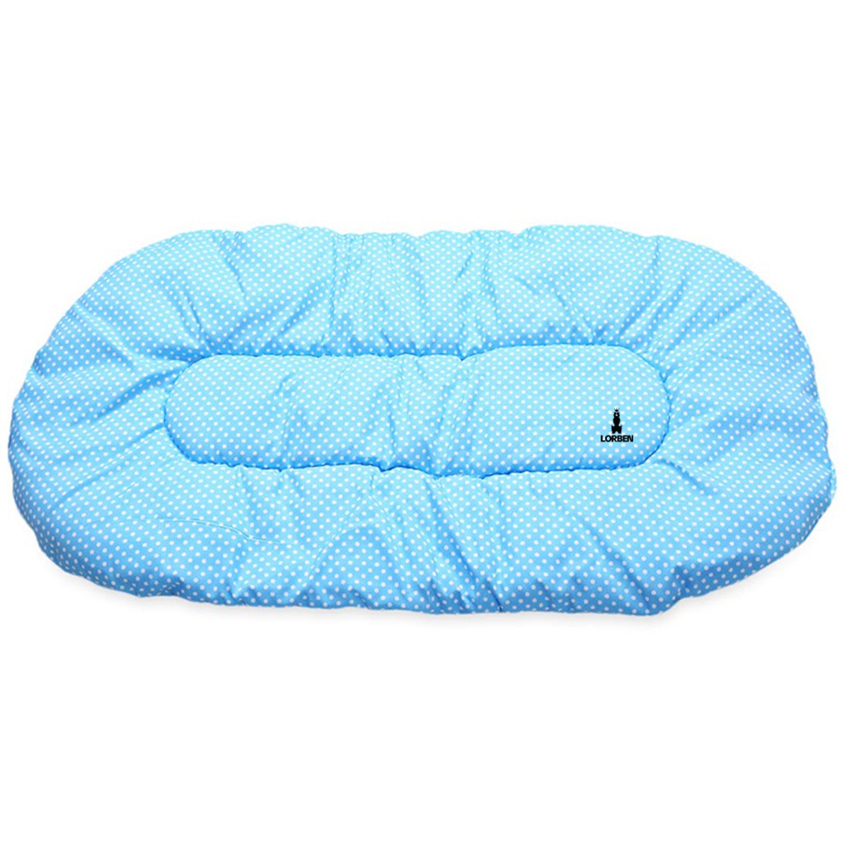 Berço Portátil Tenda Bebê com Mosquiteiro Cama 3 Peças Menino Azul Lorben - 5