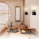 Ver imagem 3 de Luminária de Parede Arandela Vitro Box Quadrado Led 2700k Luz Quente 9w Bivolt Externo Fachada Muro