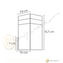 Ver imagem 5 de Luminária de Parede Arandela Vitro Box Quadrado Led 2700k Luz Quente 9w Bivolt Externo Fachada Muro