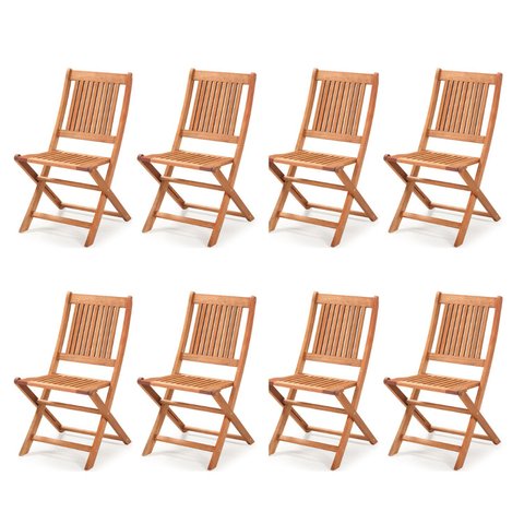 Conjunto 8 Cadeiras Dobráveis Primavera