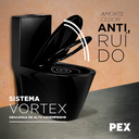 Ver imagem 7 de Vaso Sanitário Monobloco Preto Pex Magnus Produzido em Cerâmica