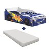 Cama Carro Azul Infantil Blue Com Colchão Infantil Gabrielli Móveis - 2
