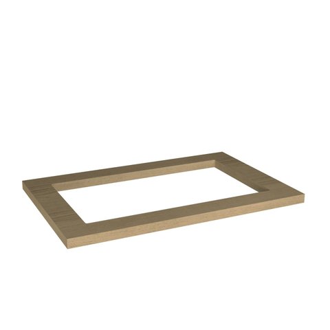 Tampo para Cooktop 5 Bocas 80cm Cozinha Sevilha Marrom/Carvalho/Nature