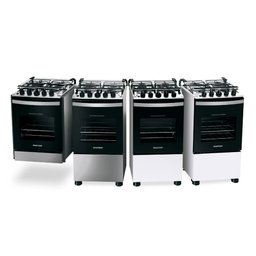 Fogão Brastemp 4 Bocas Inox com Duas Prateleiras com Alturas Ajustáveis - BFO4NBR Bivolt - 11 Fogão Brastemp 4 Bocas Inox com Duas Prateleiras com Alturas Ajustáveis - BFO4NBR Bivolt - 11