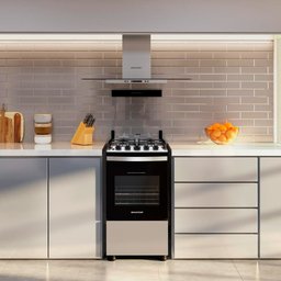 Fogão Brastemp 4 Bocas Inox com Duas Prateleiras com Alturas Ajustáveis - BFO4NBR Bivolt - 10 Fogão Brastemp 4 Bocas Inox com Duas Prateleiras com Alturas Ajustáveis - BFO4NBR Bivolt - 10