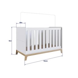 Berço 3 em 1 Mini Cama Sofá Certificado Inmetro Favo de Mel 001 Branco - Completa Móveis - 5