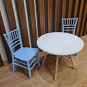 Ver imagem 6 de Kit Mesa Infantil Eames 60cm e 2 Cadeiras Polipropileno Tiffany La Mobilia: Espaço Kids Azul