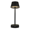 Ver imagem 1 de Luminária Abajur Mesa Led Louvre Touch Recarregável Preto