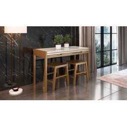 Mesa Aparador Timber 77x54x108cm:castanho - 2