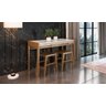 Mesa Aparador Timber 77x54x108cm:castanho - 2