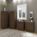 Ver imagem 1 de Kit 4 Armários Multiuso para Escritório com 2 Armários Baixo e 2 Armários Alto