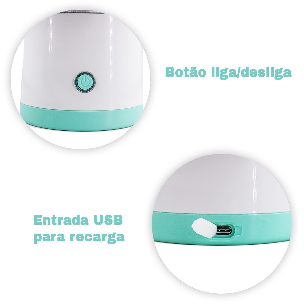 Espremedor Extrator Suco Laranja Limão Frutas Portátil Usb - 5