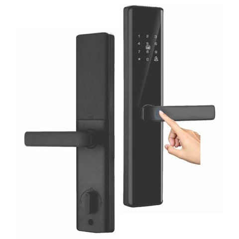 Fechadura Eletronica Digital Wifi Biometria App Cartao Chave Celular Smartphone Segurança Residencia