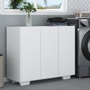 Ver imagem 1 de Armário Lavanderia Com 3 Portas 90 Cm Mp5034 Branco