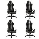 Ver imagem 1 de Kit 4 Cadeiras Gamer Atlético Mineiro Cam 3318 Espresso Móveis