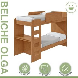 Quarto Infantil com Beliche Olga Cômoda e Criado Baião e Guarda-roupa Alonzo - 8