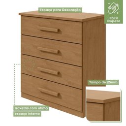Quarto Infantil com Beliche Olga Cômoda e Criado Baião e Guarda-roupa Alonzo - 15