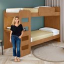 Ver imagem 7 de Quarto Infantil com Beliche Olga Cômoda e Criado Baião e Guarda-roupa Alonzo