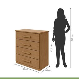 Quarto Infantil com Beliche Olga Cômoda e Criado Baião e Guarda-roupa Alonzo - 17