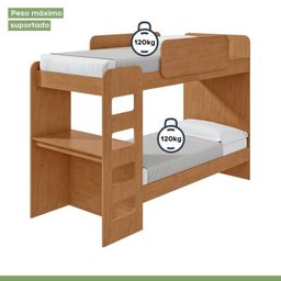 Quarto Infantil com Beliche Olga Cômoda e Criado Baião e Guarda-roupa Alonzo - 12