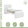 Quarto Infantil com 2 Camas Solteiro Loop Tecido Korino - 12