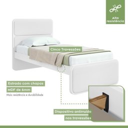 Quarto Infantil com 2 Camas Solteiro Loop Tecido Korino - 5