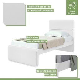 Quarto Infantil com 2 Camas Solteiro Loop Tecido Korino - 11