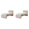 Quarto Infantil com 2 Camas Solteiro Loop Tecido Corano - 2