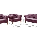 Ver imagem 3 de Conjunto Sofá Duquesa Chesterfield 2 Lugares e 2 Poltronas
