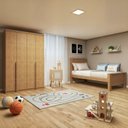 Ver imagem 1 de Quarto Infantil com Guarda-roupa Solteiro 4 Portas 2 Gavetas Alonzo e Cama Solteiro Athenas