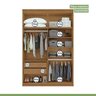 Quarto Infantil com Guarda-roupa Solteiro 4 Portas 2 Gavetas Alonzo e Cama Solteiro Athenas - 17